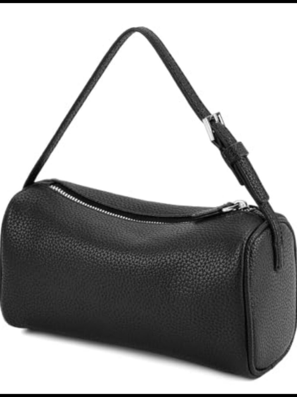 Small PU Leather Hobo Crossbody Bag Barrel Purse Handbag